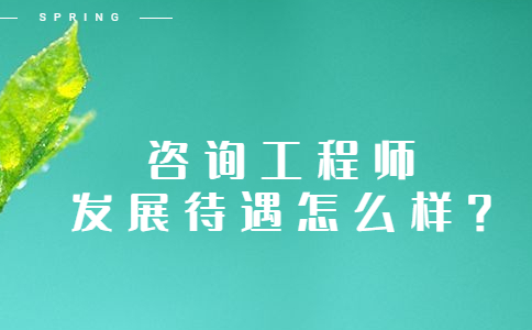 咨询工程师的发展待遇怎么样？